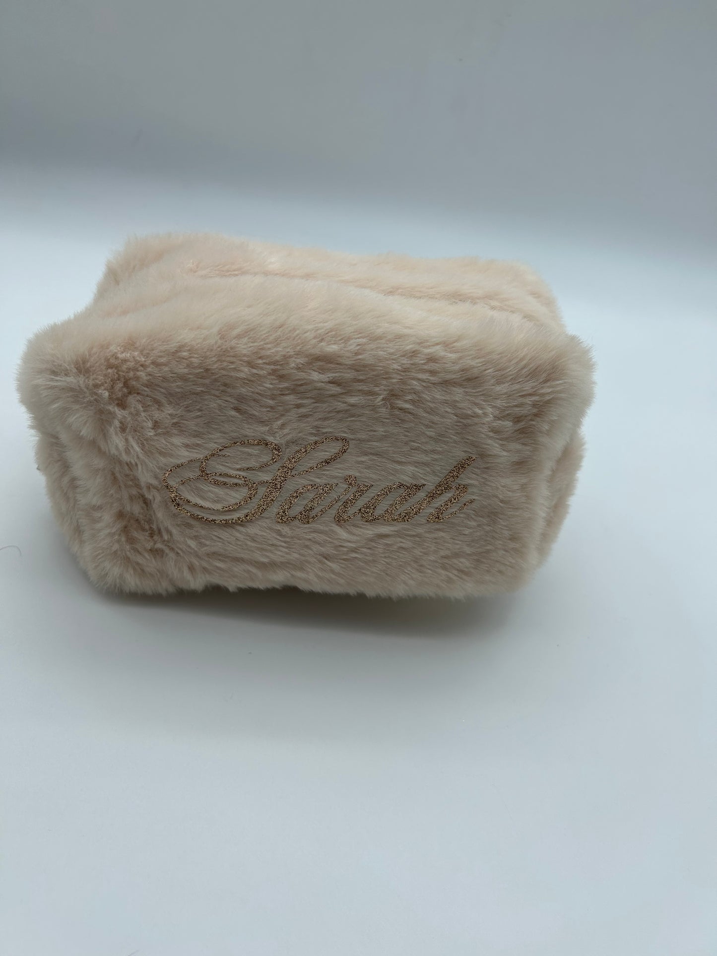 Trousse Fluffy taupe clair