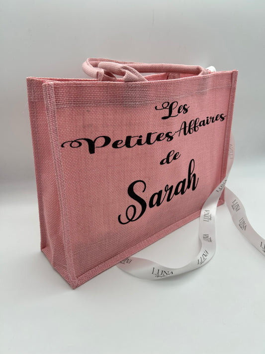 SAC EN JUTE ROSE