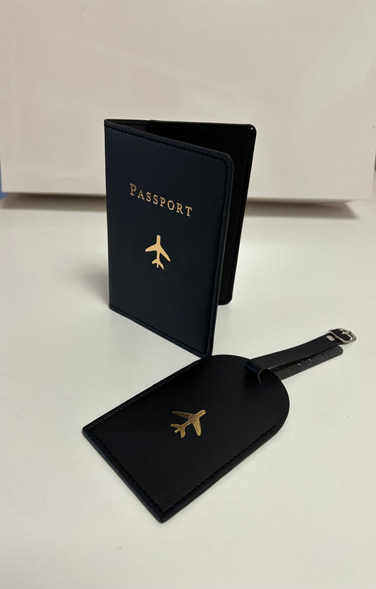 Protège passeport noir